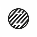 Black And White Striped Logo Inspired By Hendrik Hondius And Q Hayashida