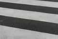 Black and white stripes on the street