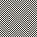 Black and white stripes vector seamless pattern with crossing lines. Royalty Free Stock Photo