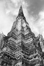 Black and White Stupa in Thailand's Ayutthaya Park