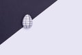 Black and white stylish Easter background. Royalty Free Stock Photo
