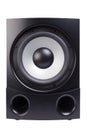 Black & white sub-woofer Royalty Free Stock Photo