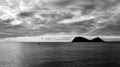 Black and White Sunset in Dominica