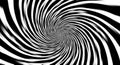 Black and white swirling vortex optical illusion with motion blur Royalty Free Stock Photo