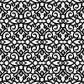 Black and white swirls pattern