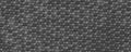 Black and white symmetrical pattern. Abstract geometric illustration. Wide format, 3d rendering