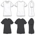 Black White T-Shirt Design Template