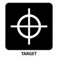 Target icon illustration Royalty Free Stock Photo