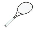 Black and white tennis racquet