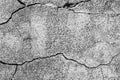 Black and white texture of a concrete wall with a crack Royalty Free Stock Photo