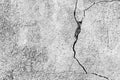 Black and white texture of a concrete wall with a crack Royalty Free Stock Photo