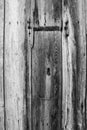 Black and white texture of old vertical wooden planks Royalty Free Stock Photo