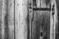 Black and white texture of old vertical wooden planks Royalty Free Stock Photo