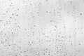 Black and white texture, raindrops on glass, weather rain precipitation water