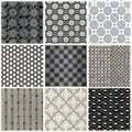 Black White Textures Backgrounds Different Styles Royalty Free Stock Photo