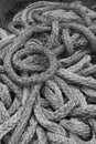 Black and White thick ropes Royalty Free Stock Photo