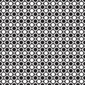 Black and white tile chessboard pattern with circles, vector squares background