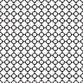 Black and white tile chessboard pattern with circles, vector squares background Royalty Free Stock Photo