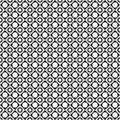 Black and white tile chessboard pattern with circles, vector squares background Royalty Free Stock Photo