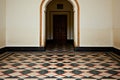 A black and white tiled floor, AI Royalty Free Stock Photo