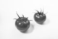 Black and white. tomato, isolated, cherry, food, fresh, healthy. antioxidant, copy space Royalty Free Stock Photo