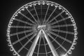 Black and white tone Big Ferris wheel at Asiatique, Bangkok, Thailand