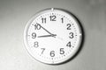 Black and white tone number wall clock Royalty Free Stock Photo
