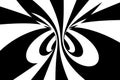 Black and white torus stripes lines background