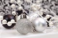 Black And White Trendy Christmas Ornaments