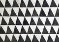 black and white triangle ornate pattern