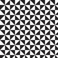 Black and white triangles crosswise pattern background