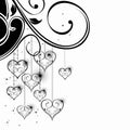 Black and White Valentine Heart