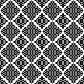 Black and white vector geometric modern chevron at work monochrome Royalty Free Stock Photo