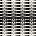 Black and white vector halftone seamless pattern with mesh, lace, weave, lattice, grid, net.