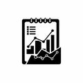 Business Report Icon Royalty Free Stock Photo