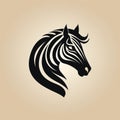 Minimalist Zebra Logo Design