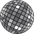 Disco club mirror ball glitter ball. Royalty Free Stock Photo