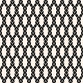 Black and white vector seamless pattern with mesh, net, fishnet, fabric, ropes Royalty Free Stock Photo