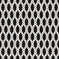 Black and white vector seamless pattern with mesh, net, fishnet Royalty Free Stock Photo