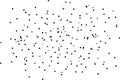 Black and white vector texture, a lot of large and small dots arranged randomly, cosmic dust, explosion effects Royalty Free Stock Photo