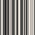 Black and white vertical stripes pattern. Simple vector lines seamless texture Royalty Free Stock Photo