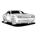 Challenger SRT Hellcat Royalty Free Stock Photo