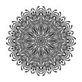 Black and white Vintage Beautiful Decor Mandala