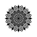 Black and white Vintage Beautiful Decor Mandala