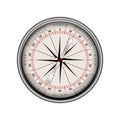 Vector Vintage compass WIND rose silhouette Royalty Free Stock Photo