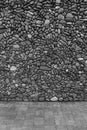 Black & white wall stones Royalty Free Stock Photo