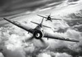 Black And White War Planes In The Royalty Free Stock Photo