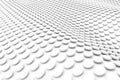 Black and white waves cylinders abstract background 3D