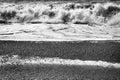 Black and White Waves Peebles Reynisfjara Black Sand Beach Iceland