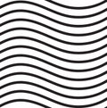 Black and white wavy background. Design element. Wavy background